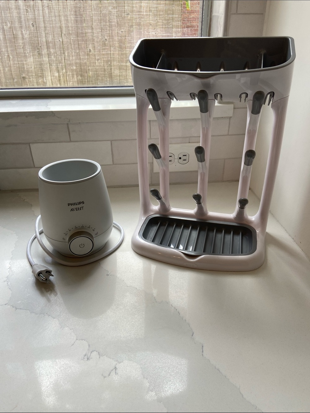 Philips Avent Bottle Warmer with OXO Drying Rack